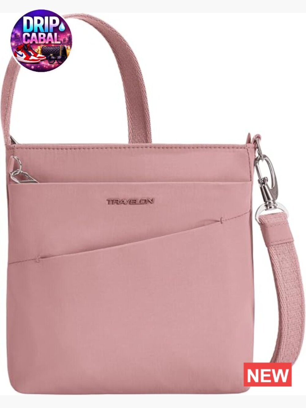 Anti-Theft Crossbody Bag with RFID Blocking, Lightweight Nylon